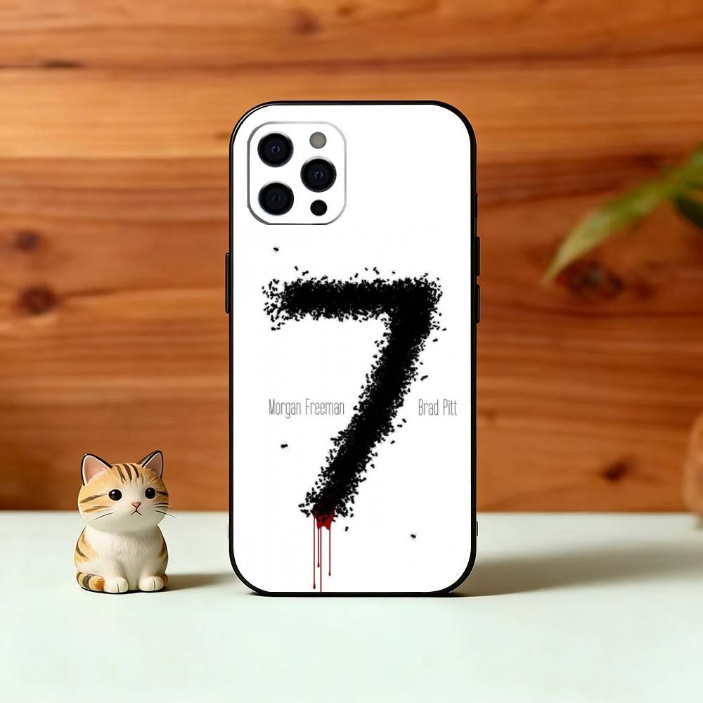 

S-Seven Phone Case For iPhone 17, 16,15,14,13,12,11 Plus,Pro Max, Others Soft Black Cover iPhone15plus