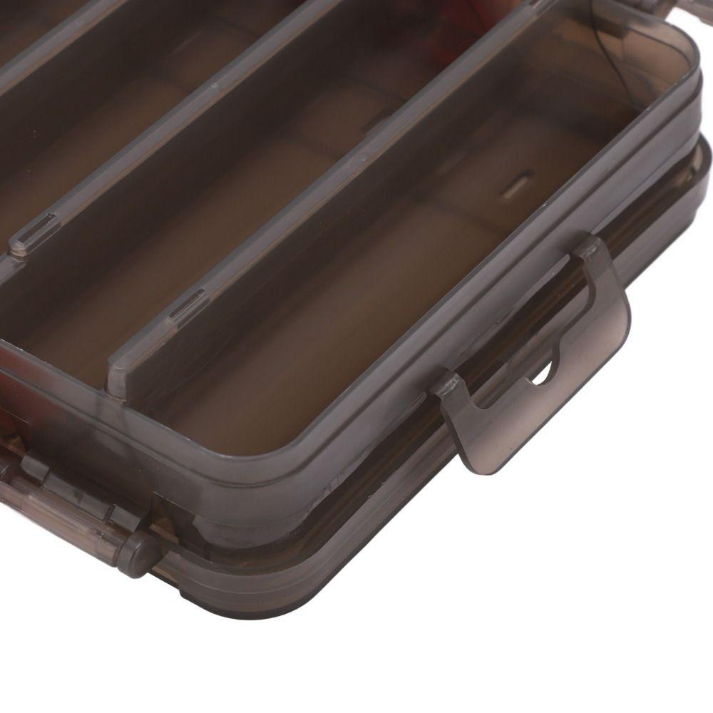 Double Sided Fishing Lure Box 14 Slots with Handle Tackle Box Waterproof Breathable Ventilation Bait Storage Box