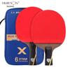 Hui Sheng Six-Star 7-Ply Carbon-Enhanced Table Tennis Racket with Inverted Rubber