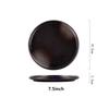 Steak plate plate Household creative black sushi Commercial Japanese food Dim sum flat plate breakfast dishes and plates sets