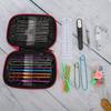 100PcsSet Sweater Knitting Tool 22 Metal Crochet Set Needles Sewing Tools Kit with DIY