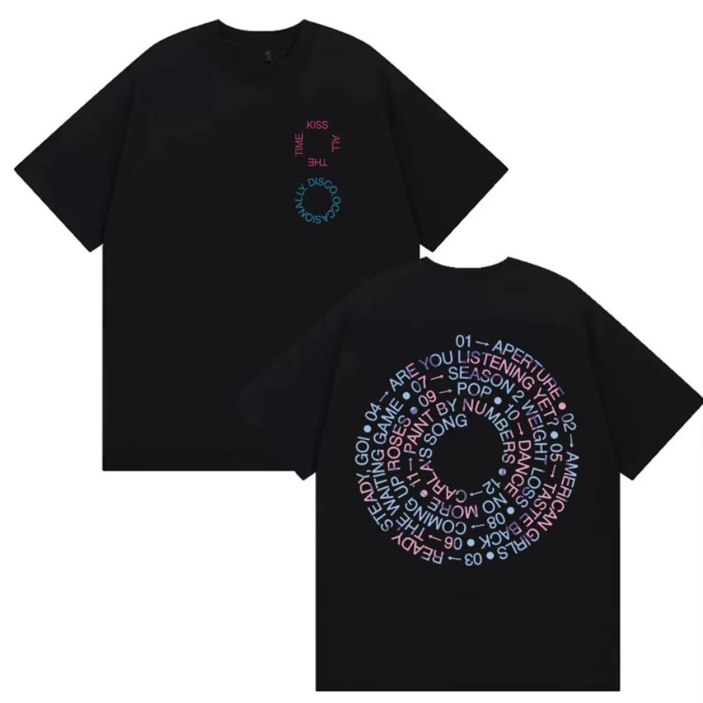 

Harry Styles Kiss All The Time Disco Print T Shirts Men Women Fashion Cotton Short Sleeve T-shirt O-Neck Clothing T-shirt S