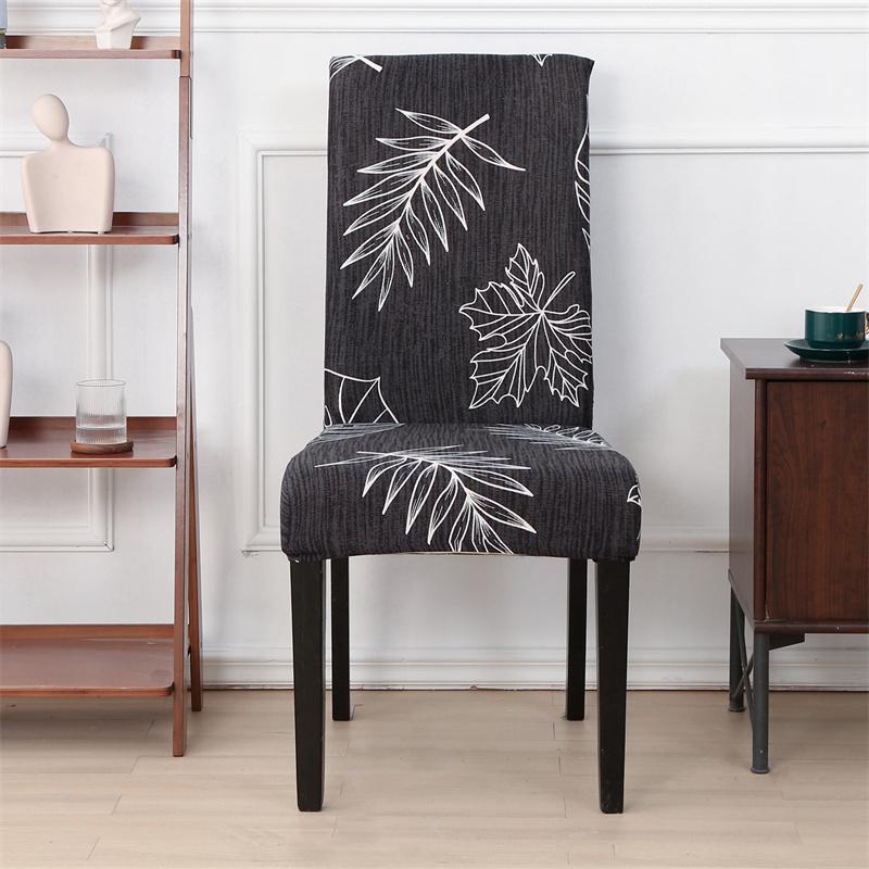 Printed Stretch Dinning Chair Cover Elastic Seat Chair Covers Office Chair Slipcovers Restaurant Banquet El Home Decoration
