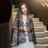 Flower Women Shawl Lace Wedding Veils Elegant Catholic Veil  Mantilla