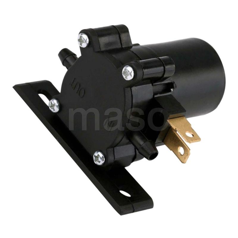 Washer Pump 12 V DC Windshield Washer Motor Pump 2 P Universal Windshield Washer Pump for Car Van Bus Truck