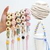 Outdoor Water Bottles Handle Handwovens Flower Cord Drink Bottle Carriers Strap