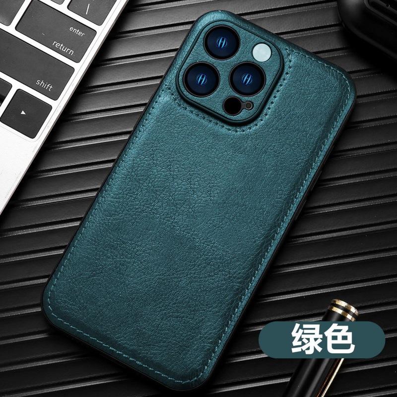iPhone 11/11Pro mobile phone case Apple 11 business sticker leather protection retro leather pattern 11promax
