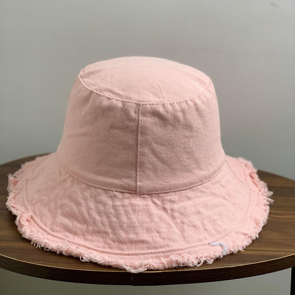 Cappello a secchiello in cotone con frange  Morbido cappello da pescatore  Forma in filo di alluminio Lavabile in acqua  Cappello a secchiello tinta unita da donna per tutte le stagioni