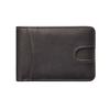 Sewn Large Capacity Thin Leather Wallet PVC Solid Color Retro Money Bag Anti-lost Classic Men Coin Purse Gift