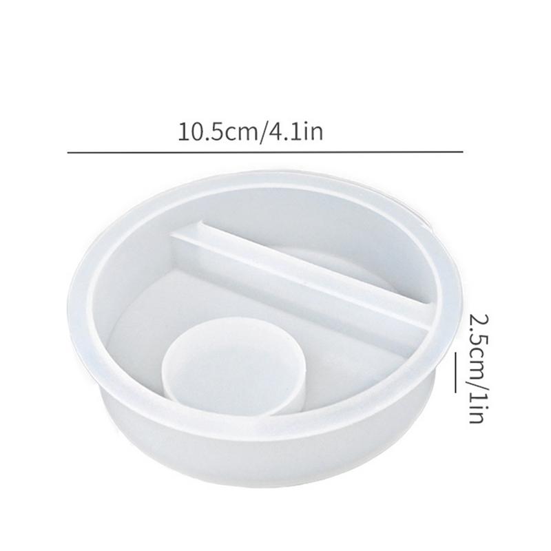 Christmas Series Candle Holder Silicone Mold House Candlestick Ornament Resin Mould 3D Gypsum Crafts Home Decor