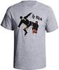 Le Kick Funny Movie Graphic Gray T-Shirt