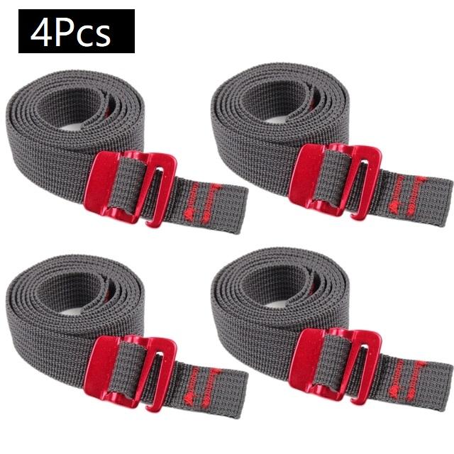 1-5PCS Outdoor Travel Luggage Strap Fastener Tape Nylon Rope Belts Buckle Tie-Down Belt Cargo Straps with Quick Release Hook
