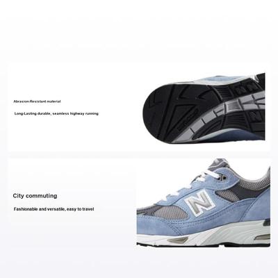 991v1 Made in England Dusty Blue Damen Sneakers Alloy Smoked-Pearl W991BGG