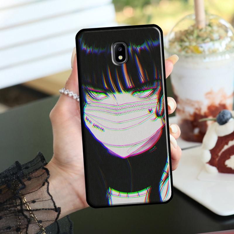 Anime Girl Mask Case For Samsung Galaxy M06 M16 M36 M56 M15 M11 M31 M21 M53 M13 M32 M52 M35 M55 M14 M34 M54