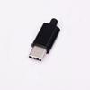 5/2pcs TYPE C USB 3.1 24Pin Male Plug Welding Connector Adapter with Housing Type-C Charging Plugs Data Cable Accessories Repair