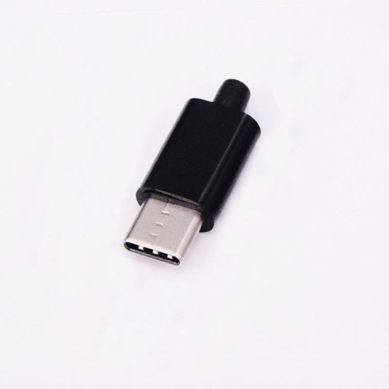 5/2pcs TYPE C USB 3.1 24Pin Male Plug Welding Connector Adapter with Housing Type-C Charging Plugs Data Cable Accessories Repair