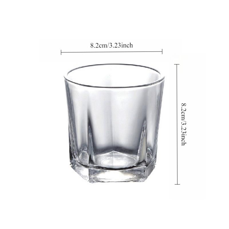 Thick Bottomed Whiskey Glass Exquisite Cocktail Foreign Wine Bacardi Glasses Bar Classic Transparent Water Bottle Wine Utensils 1pcs