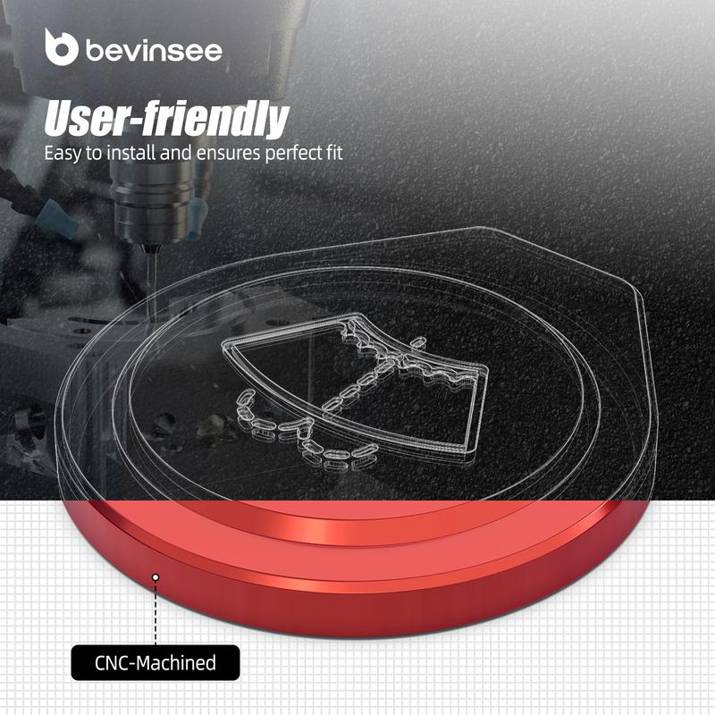 BEVINSEE Aluminum Washer Fluid Reservoir Cap for BMW E90 E91 E92 E93 E87 E82 E81 E88 X1 E84, Replace for 61667264145