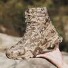 High-Top Leder Herrenstiefel Atmungsaktive Wüsten-Kampfstiefel Outdoor Rutschfeste Wanderschuhe Herren Motorradstiefel Arbeits-Knöchelstiefel
