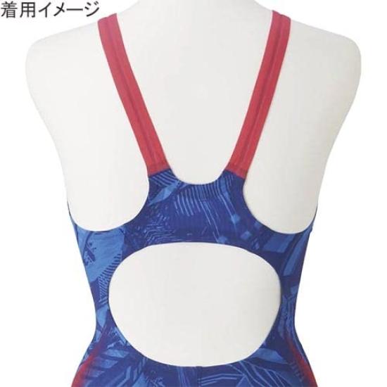 Mizuno GX SONIC V ST Racing Half Suit Size FINA Swimming Approved Women's (N2MG0701), Blue, XL, (International Federation)