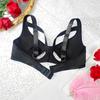 Sexy Black Sports Bra with Hollow Design - European & American Style