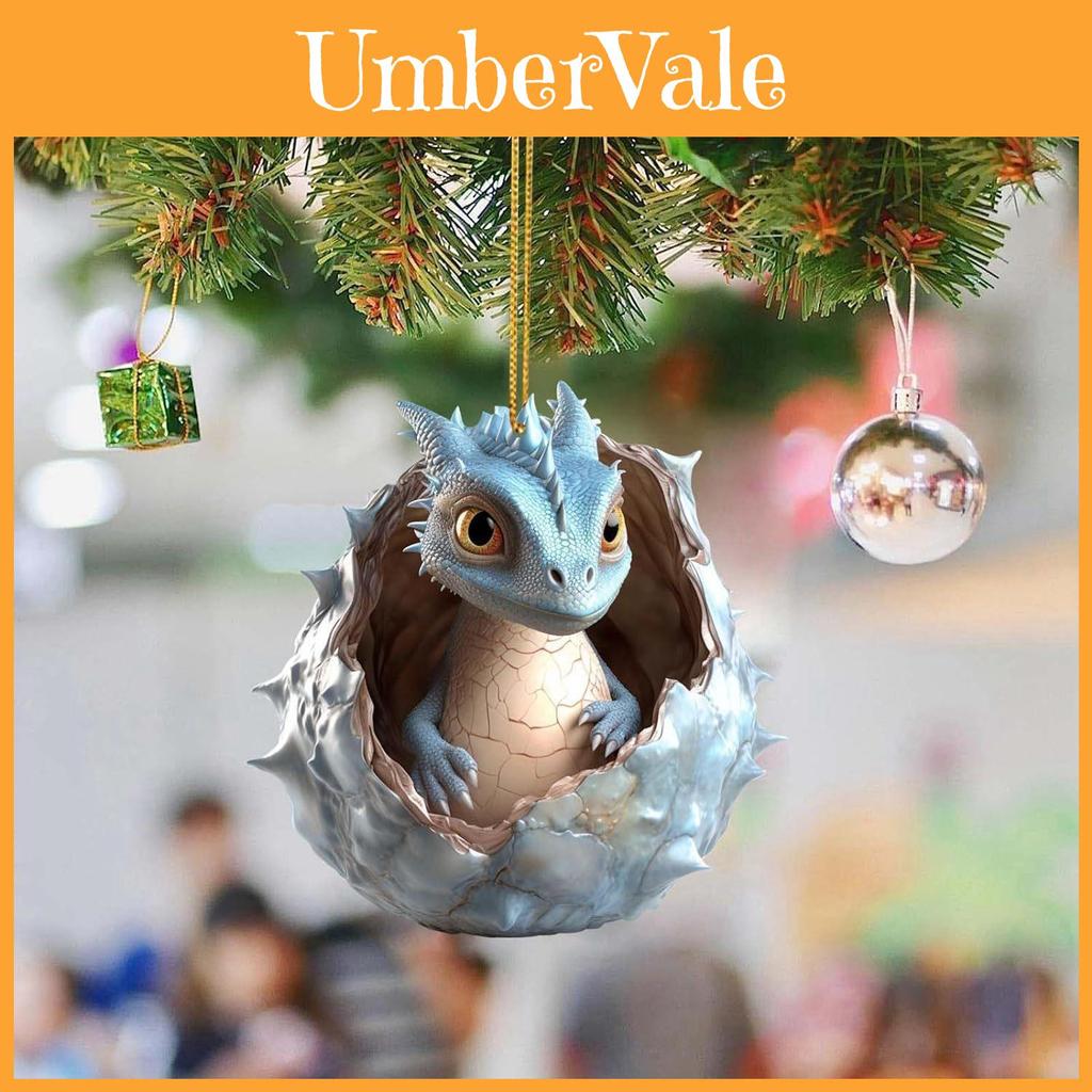 Adorable Cartoon Dragon Baby Christmas Ornament For Festive Family Decoration