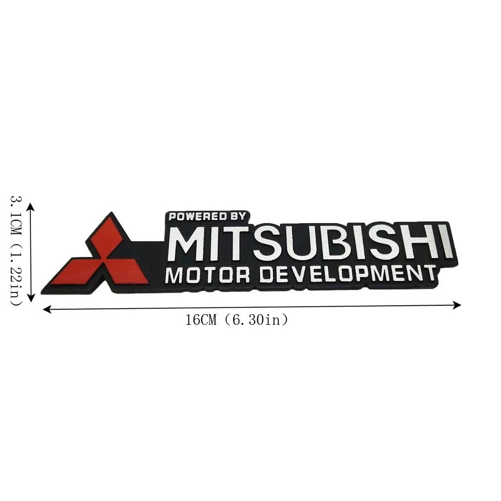 For Mitsubishi Ralliart ASX Lancer Pajero Outlander Eclipse Galant Mirage Metal Car Emblem Badge Sticker Rear Trunk Decals