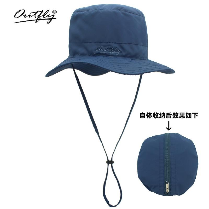 Camping Foldable Wallet Bucket Hat Quick Drying Light Outdoor Hat Sun Protection Sun Hat Mountaineering Fishing Hat Men