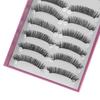 10 Paar Schwarze Lange Kreuz-Wimpern Dick Hochzeit Falsche Wimpern Party Make-up