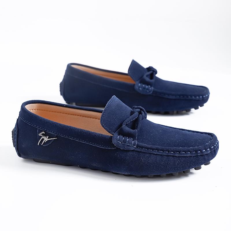 Leichte Herren Freizeitschuhe Slipper aus Leder Klassischer Herren-Fahrschuh Bequemer Herren-Loafer