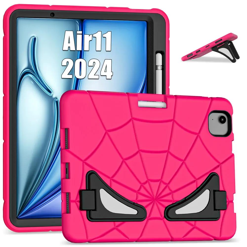 For Ipad Air 11 Inch 2024 M2 A2902 A2903 A2904 Case Kids Tablet Cover Silicone +PC Case for Apple iPad Air M2 11" 2024