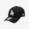 New Era La Dodgers Schwarze Unstrukturierte Kappe