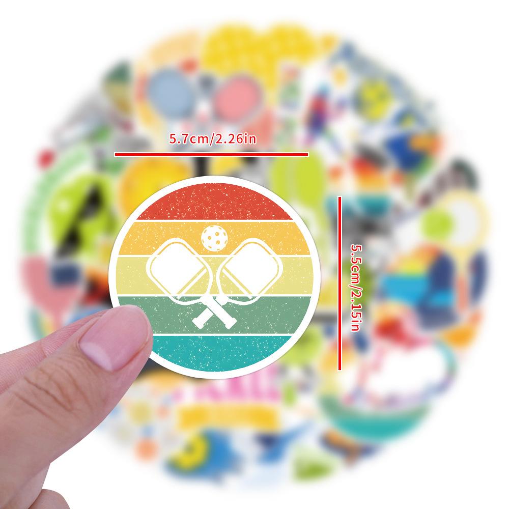 55 Pieces of Peck Ball Cartoon Stickers Refrigerator Luggage Cabinet Cup Notebook Waterproof Stickers