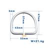 Stainless Steel D Rings Connector Webbing Belts Buckles Replacement Diving Hardware For Swimming Diving And Water Sports