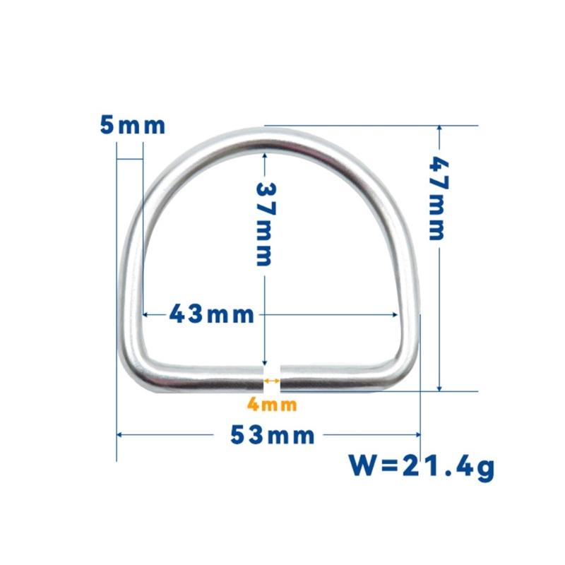 Stainless Steel D Rings Connector Webbing Belts Buckles Replacement Diving Hardware For Swimming Diving And Water Sports