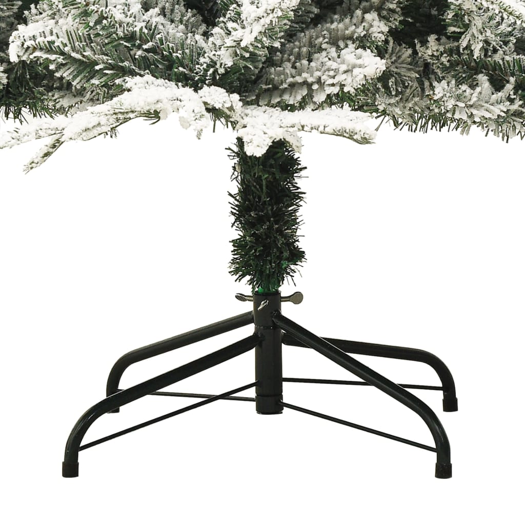 Vidaxl Sztuczna Choinka Pokryta Śniegiem, Zielona, 150 Cm, Pvc I Pe