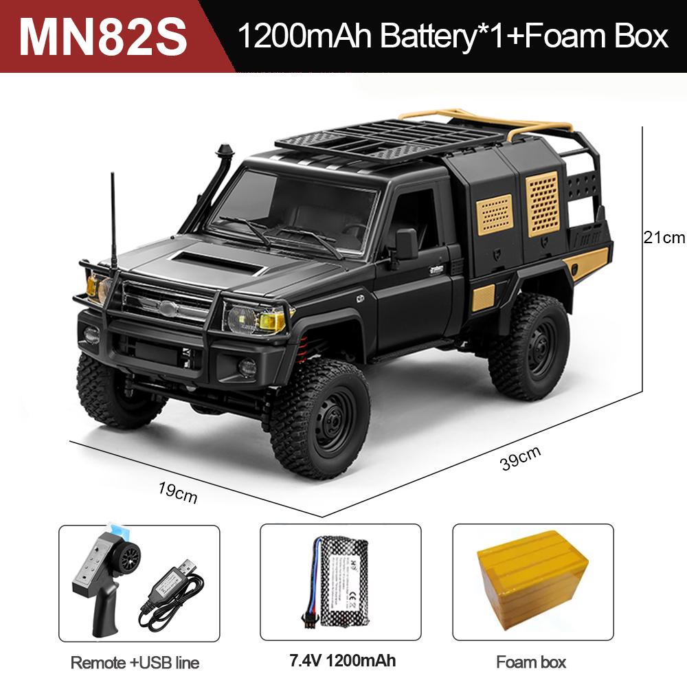 MN82S RC Paletli 1/12 Tam Ölçek LC79 RC Kamyonet Kısa Kamyon 4WD Uzaktan Kumandalı Tırmanma Off-road Araba Oyuncakları Erkekler Yetişkinler Hediyeler