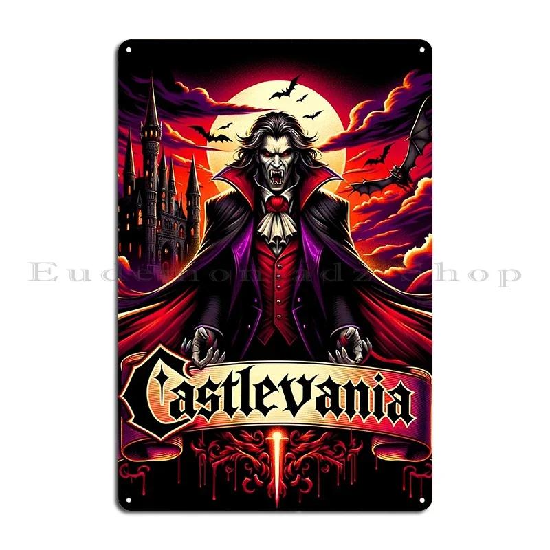 Trevor Belmont Castlevania Striga painting Fullbody Alucard Trevor Poster Metal Plaques Cinema Wall Custom Tin Sign Poster 20x30cm（7.8x11.8inch）