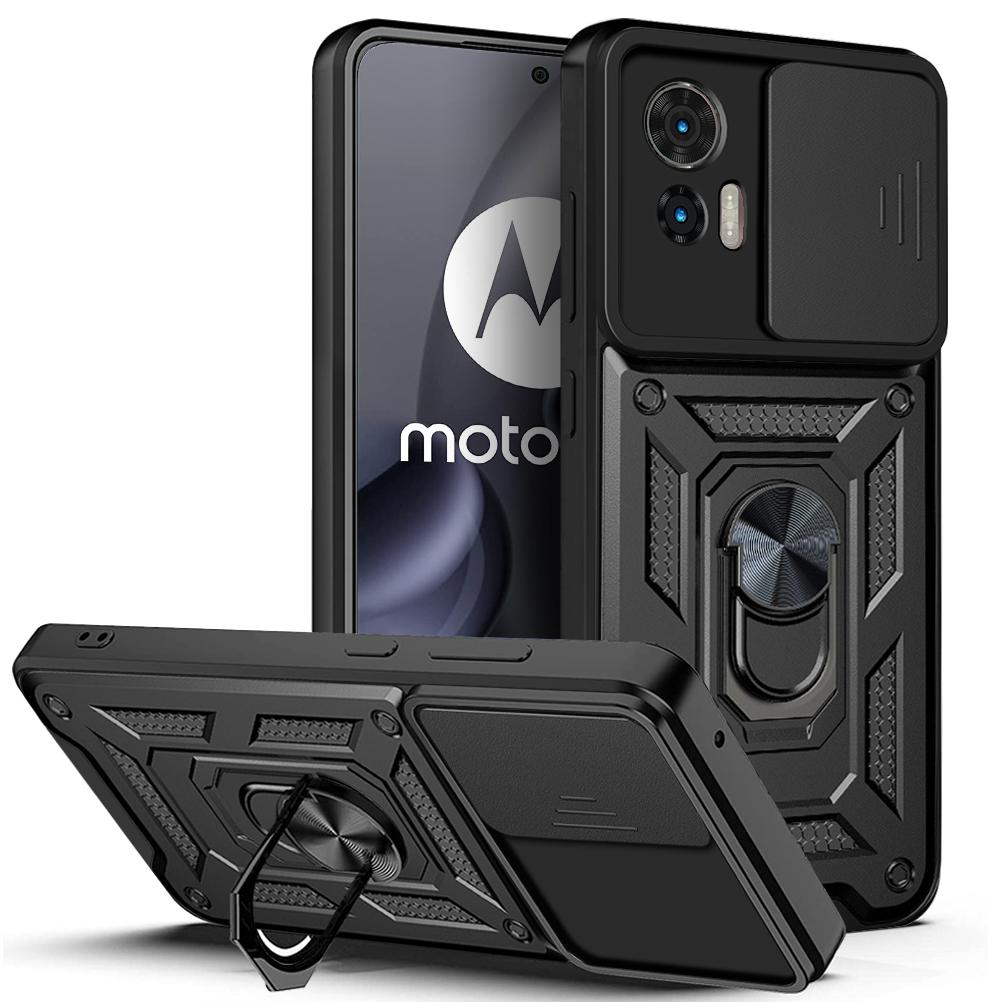 

Чехол для Motorola Edge 30 Neo Чехол для Motorola Moto Edge 30 lite Магнитное кольцо-держатель Бронированный чехол для телефона Защитная задняя крышка со шторкой для камеры Moto Edge 30 Neo