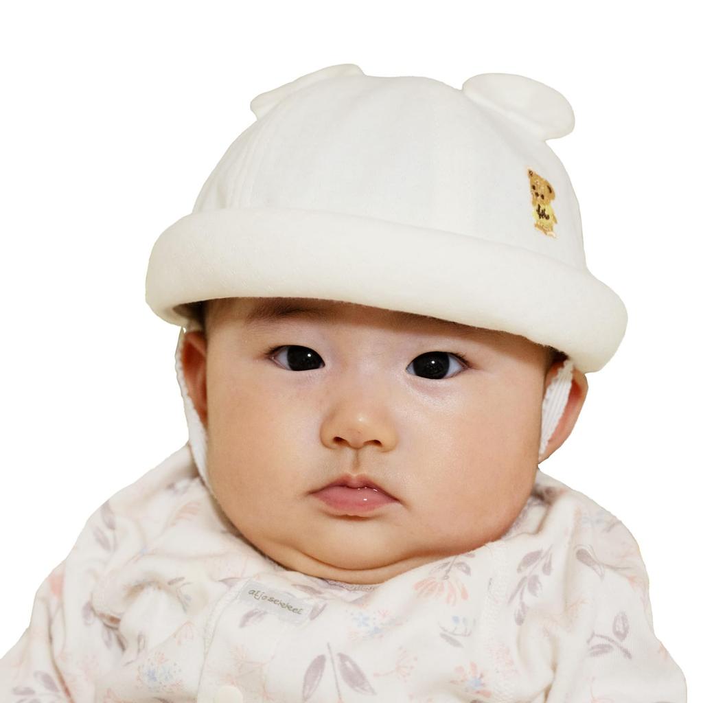 Happy Baby Made in Baby Shower Sizes 6 Months Beans! Hat, Japan, Newborn, 100% Cotton, Gift, 40-44cm,