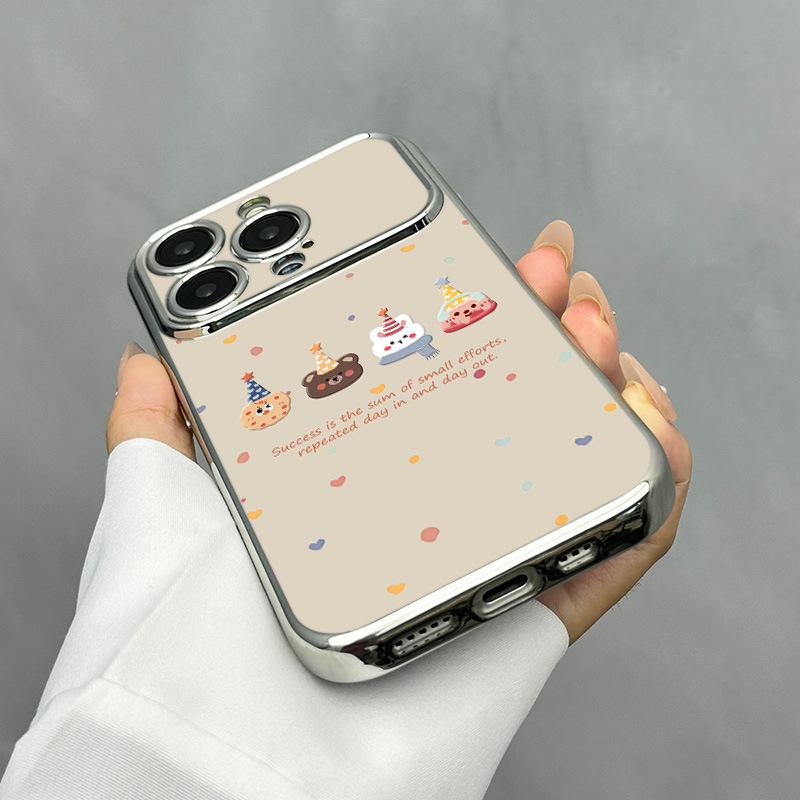 Applicable to Apple 11promax new ins mobile phone case iPhone11pro cute little animal electroplating 11/1