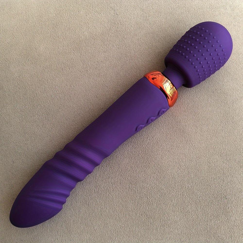 Thrust Vibrator Powerful 2 Motors Fast Thrusting And Dildos Vibrator, Silicone Wand G-Spot Massager Sex Toy Couple Stimulator for Adults