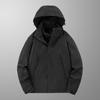 Front clothes men's three-in-one velvet thickened two-piece set for men's and women's new cold-proof and warm coats in autumn and winter