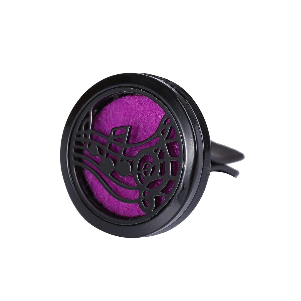 Refillable Car Air Freshener Smell Perfume Diffuser Clip Auto Vent Essential Oil Stainless Steel Locket Interior Accessories