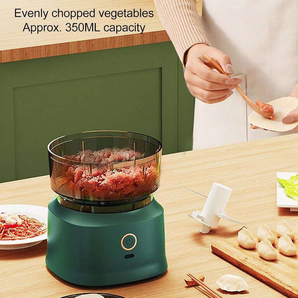 Pwshymi Versatile Electric Mini Food Processor, Efficient USB Rechargeable Chopper for Baby Food, Garlic, Chili, Onion, Meat Utensilios De Cocina