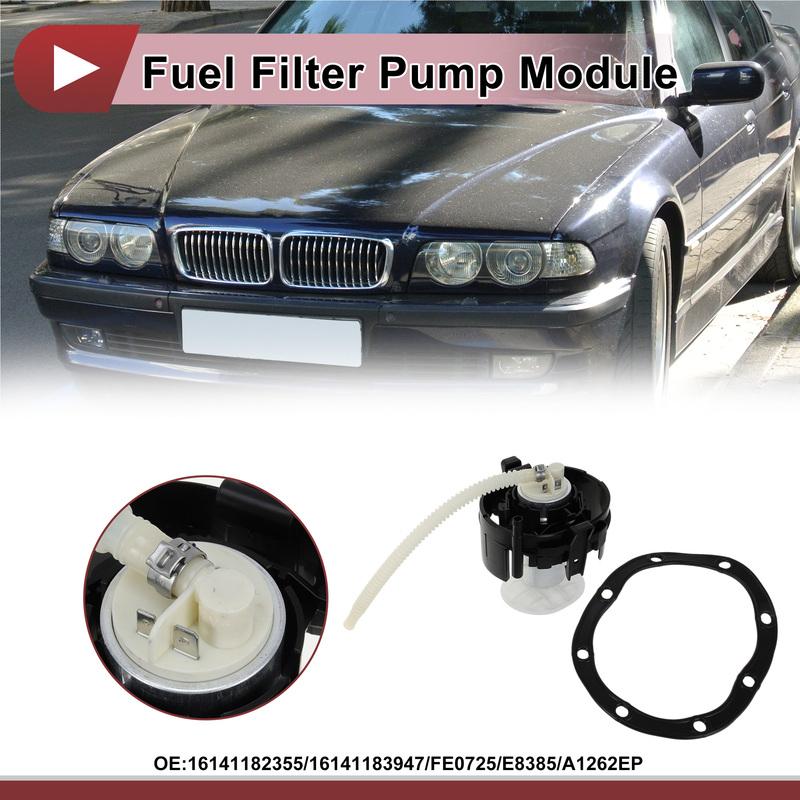 

X Autohaux Electric Fuel Pump Assembly for BMW 740i 740iL 750iL 1995-2001 Fuel Filter Pump Module with Strainer No.15100-41G00