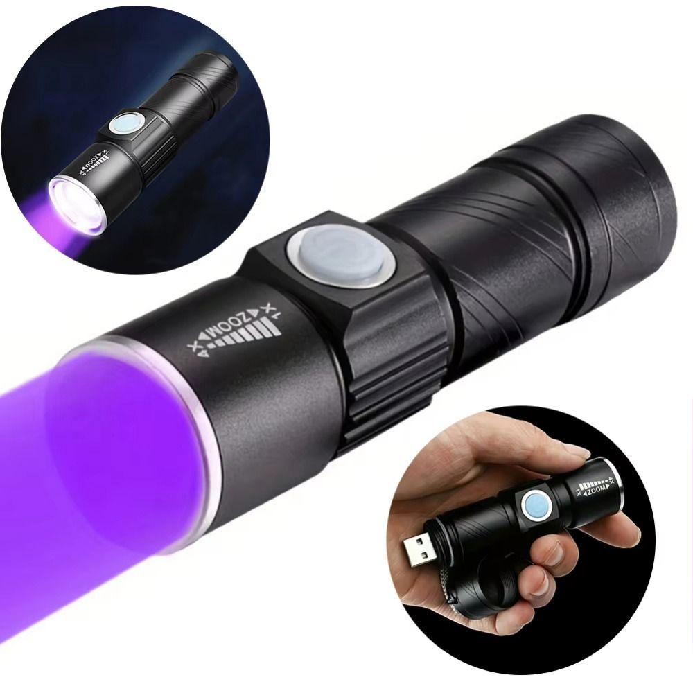 Lightweight Portable UV Flashlight UV 395NM Detection Lighting Lamp  For Pet Stacks