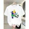 European Sizes Men'S 2D Soccer T-Shirt | Retro Print, Casual Fit, Slight Stretch Fabric, Ideal For Sports And Outdoor Activities