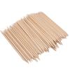 200pcs Wooden Stick Cuticle Pusher Double Heads Wooden Nail Stick Orange Wood Stick  Manicure