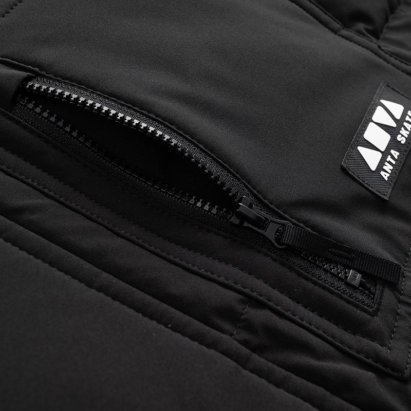 Anta Skate Water-Resistant Loose Basic Black Warm Down Jacket Unisex Jacket 172548909-2